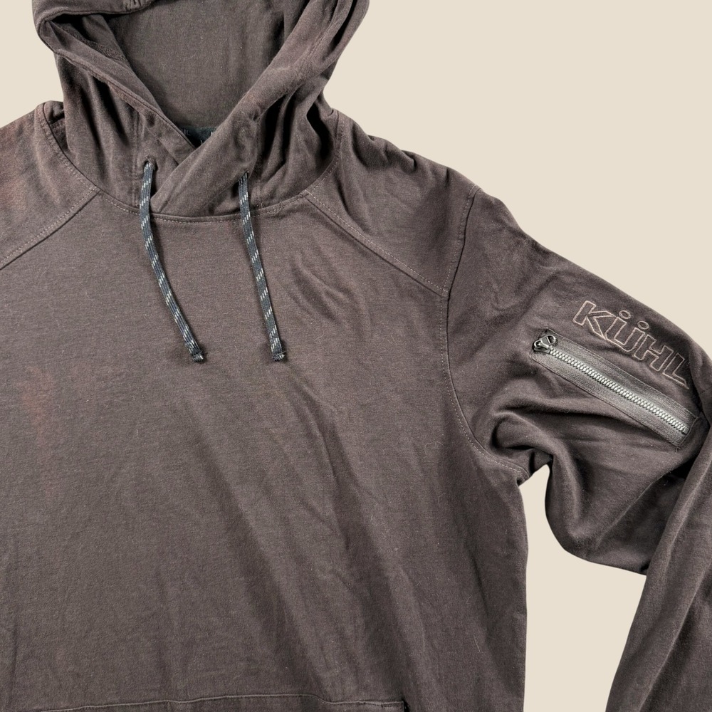 Kuhl Wildfibre Kommando Hoodie Men S Brown Organic Cotton Outdoor Active Hiking